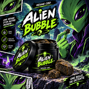 RESINE CBD ALIEN BUBBLE ULTRA PUISSANTE